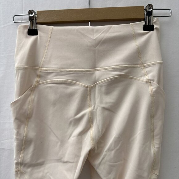 Fabletics PureLuxe Oasis High-Waisted 7/8 Leggings Pockets Cream Women S NWT - Picture 13 of 13